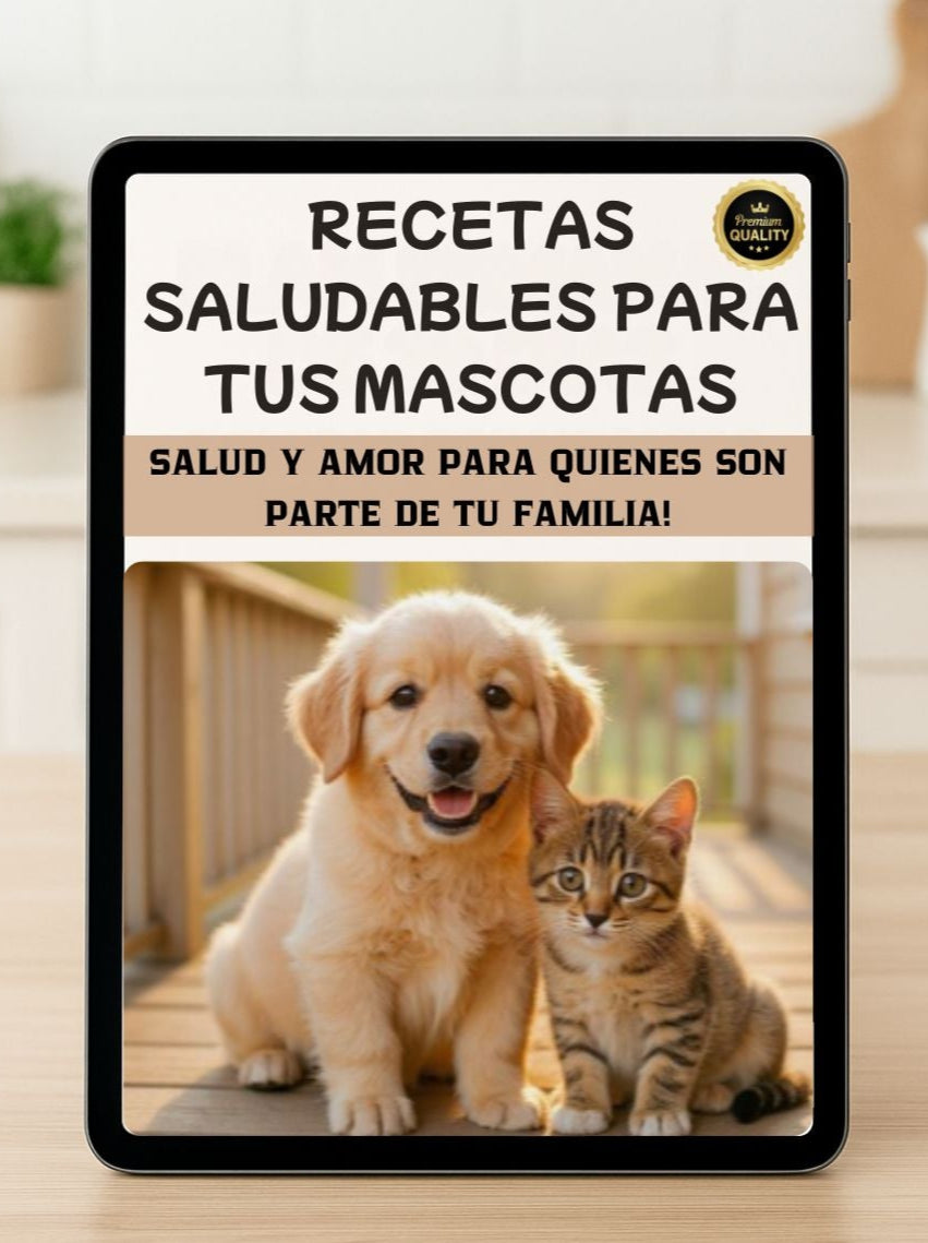 Recetario de comida saludables para perros y gatos
