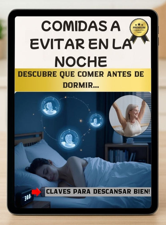COMIDAS PARA EVITAR A LA NOCHE: Claves para Descansar Bien