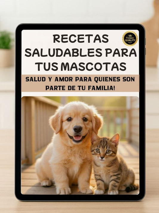 Recetario de comida saludable para perros y gatos